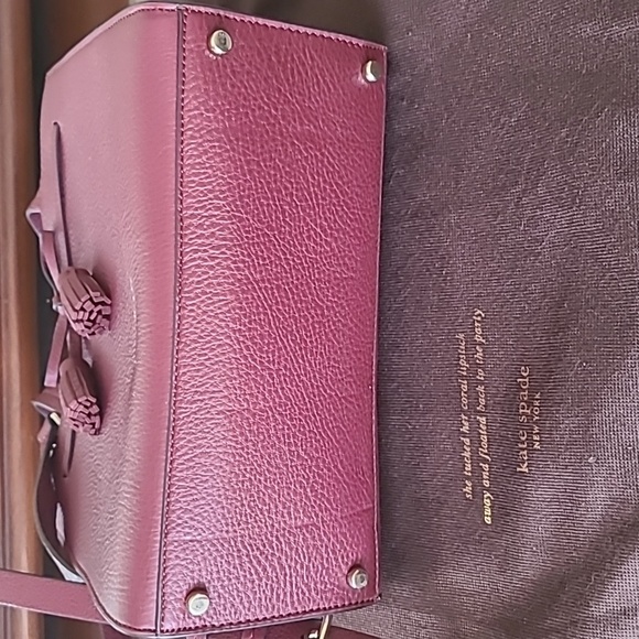 Kate Spade Plum Leather Crossbody Bag - Picture 10 of 11